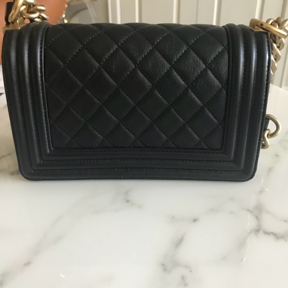 ❤️Sold❤️ Chanel le boy bag black antique gold - Picture 2 of 8